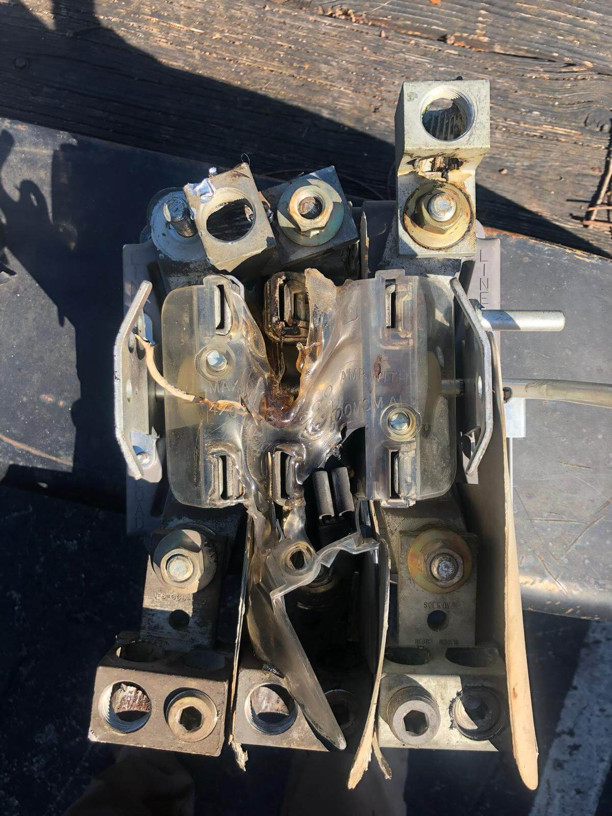 blown out electric piece